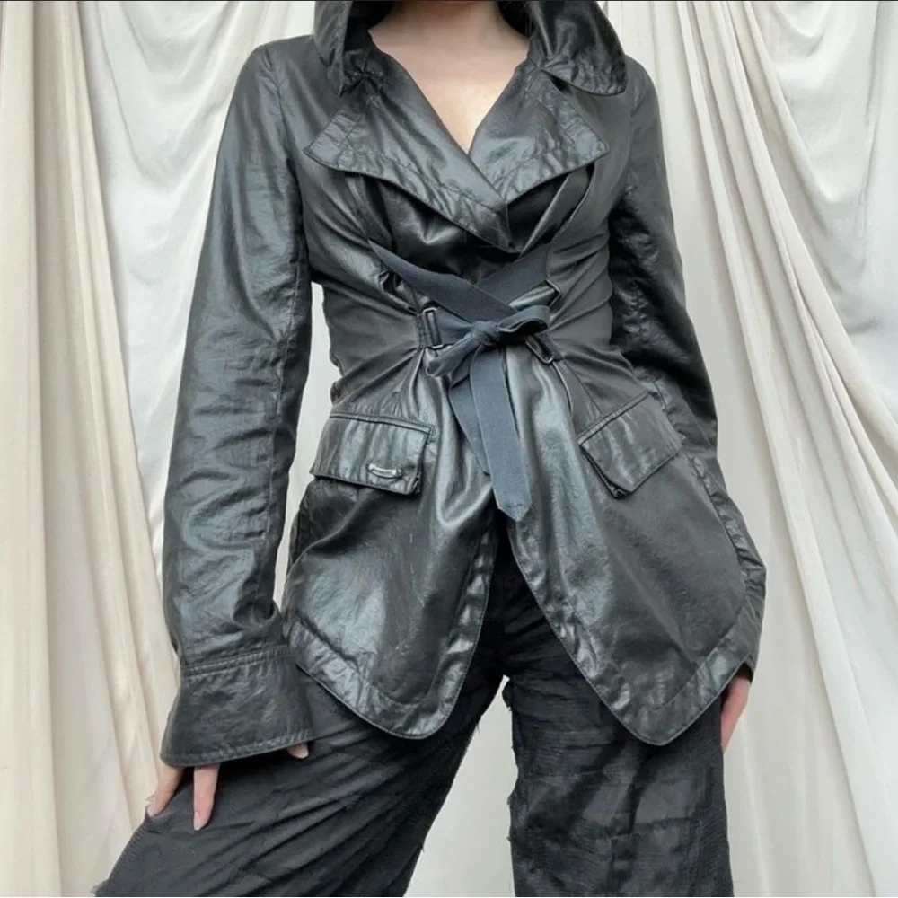 Cop.Copine | Jackets & Coats | Cop Copine Laced Front Hooded